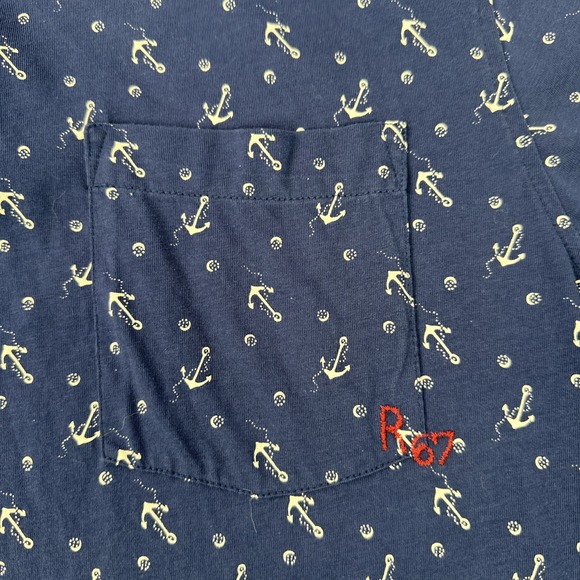 Polo Ralph Lauren Polo Men Medium Blue Anchors Nautical Embroidered‎ R67 - Picture 12 of 16